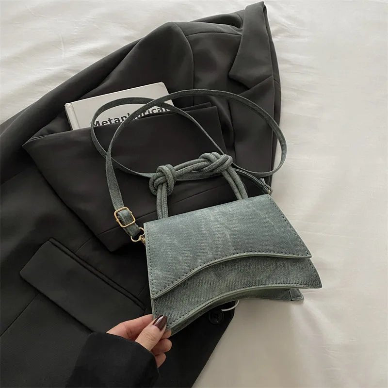 Sac Diagonal Décontracté Couleur Unie - Petit Carré Bandoulière Femme - FoytiShop