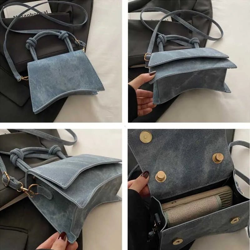Sac Diagonal Décontracté Couleur Unie - Petit Carré Bandoulière Femme - FoytiShop