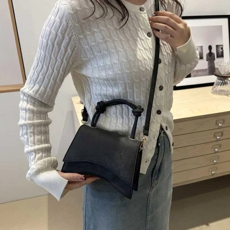 Sac Diagonal Décontracté Couleur Unie - Petit Carré Bandoulière Femme - FoytiShop