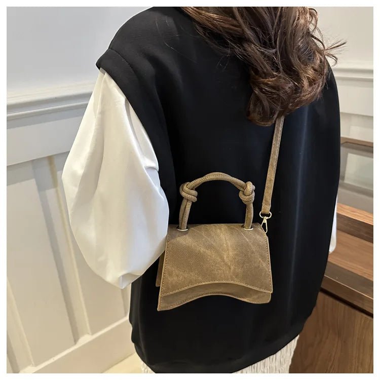 Sac Diagonal Décontracté Couleur Unie - Petit Carré Bandoulière Femme - FoytiShop