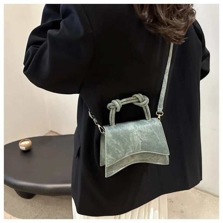 Sac Diagonal Décontracté Couleur Unie - Petit Carré Bandoulière Femme - FoytiShop