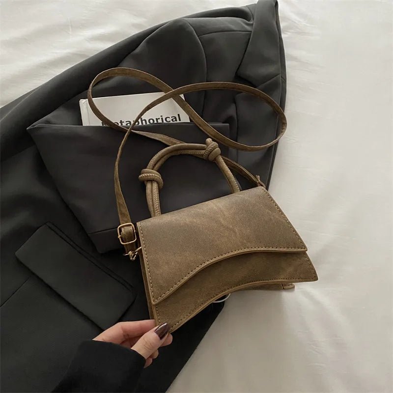 Sac Diagonal Décontracté Couleur Unie - Petit Carré Bandoulière Femme - FoytiShop