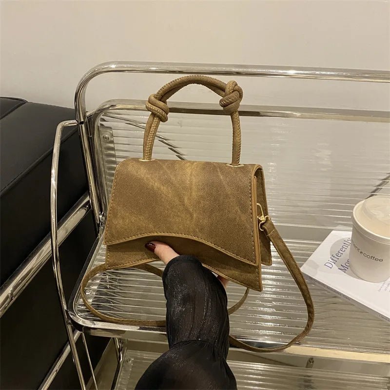 Sac Diagonal Décontracté Couleur Unie - Petit Carré Bandoulière Femme - FoytiShop