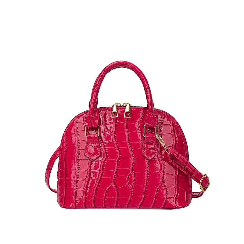 Sac Rétro Cuir PU Motif Crocodile - Bandoulière Imperméable - FoytiShop
