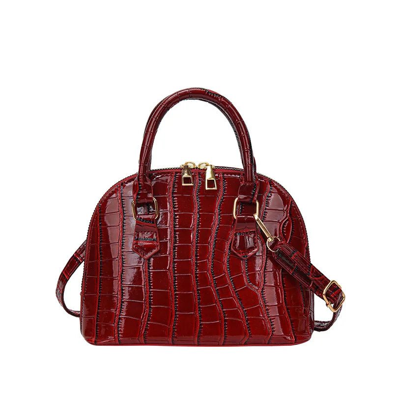 Sac Rétro Cuir PU Motif Crocodile - Bandoulière Imperméable - FoytiShop