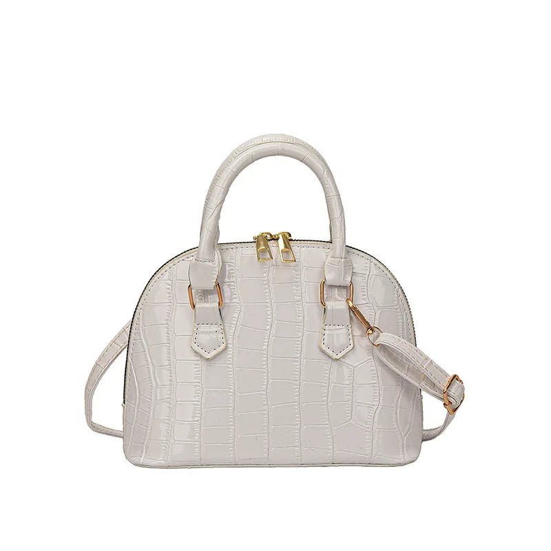 Sac Rétro Cuir PU Motif Crocodile - Bandoulière Imperméable - FoytiShop
