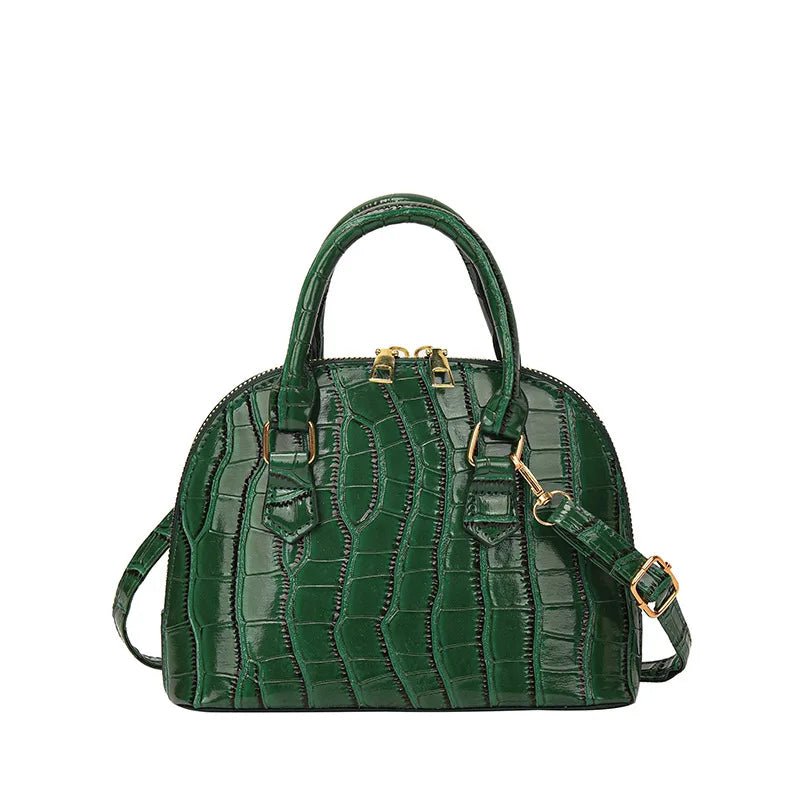 Sac Rétro Cuir PU Motif Crocodile - Bandoulière Imperméable - FoytiShop