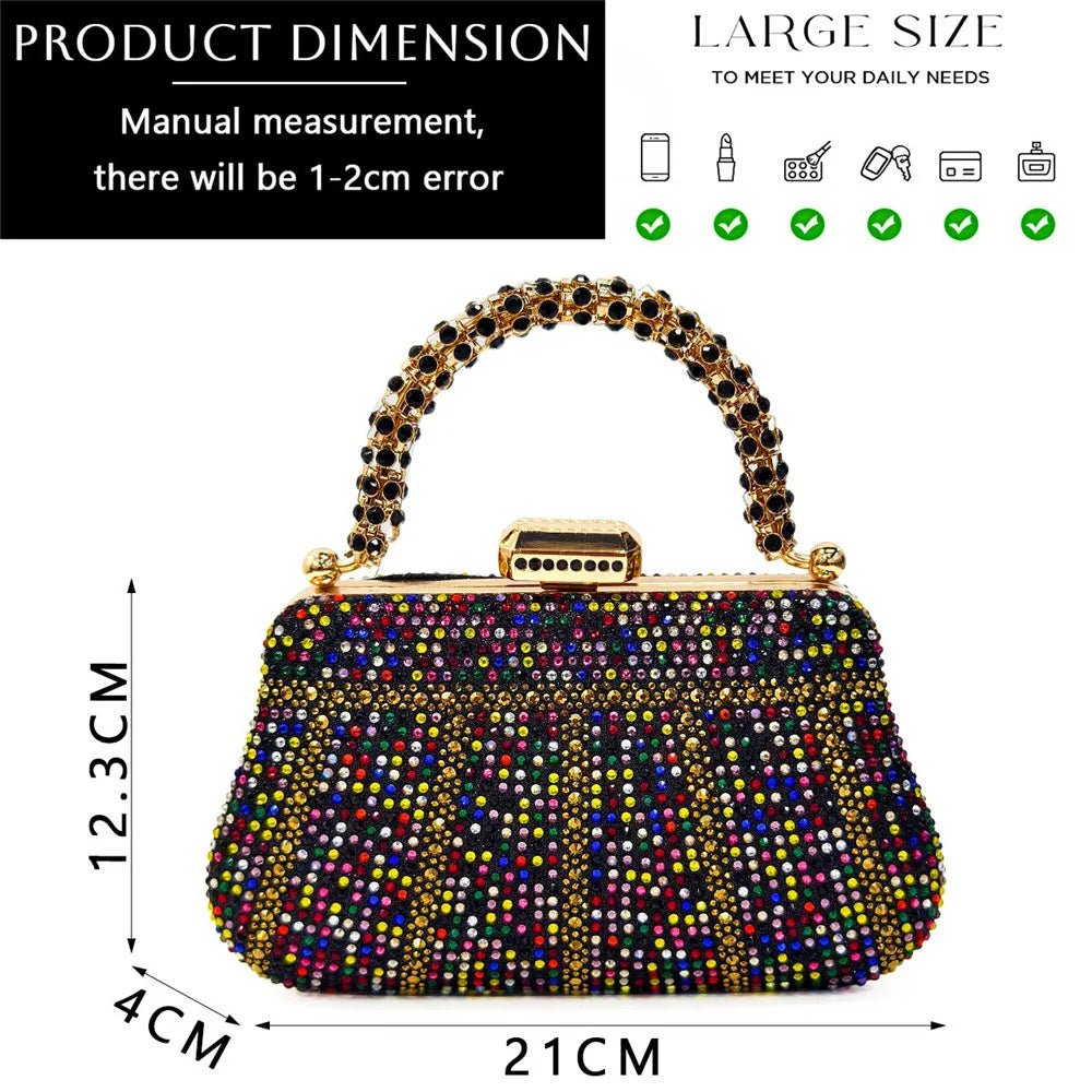 Sac Soirée Luxe Strass — Élégance Royale - FoytiShop