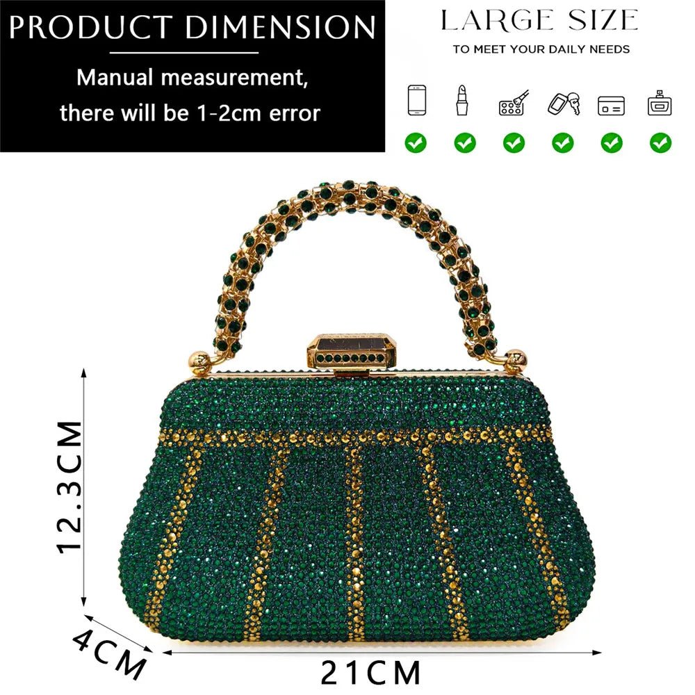 Sac Soirée Luxe Strass — Élégance Royale - FoytiShop