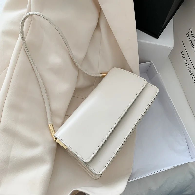 Sac Sous Les Bras Cuir PU Couleur Unie - Petit Carré Décontracté Femme - FoytiShop