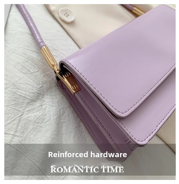 Sac Sous Les Bras Cuir PU Couleur Unie - Petit Carré Décontracté Femme - FoytiShop