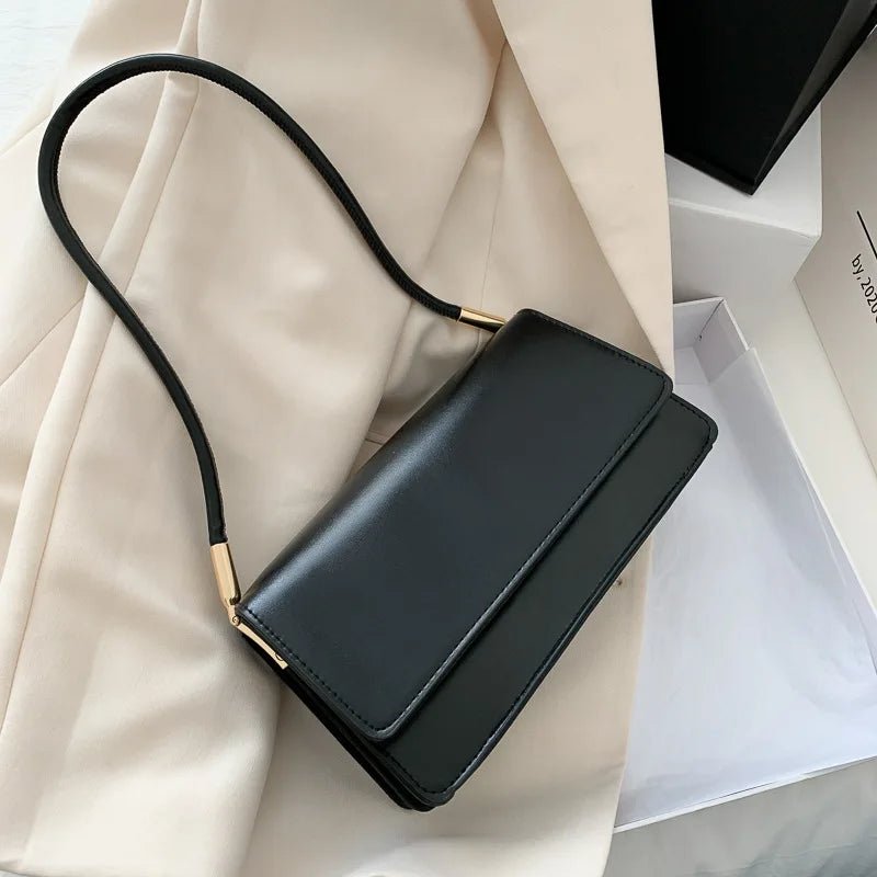 Sac Sous Les Bras Cuir PU Couleur Unie - Petit Carré Décontracté Femme - FoytiShop