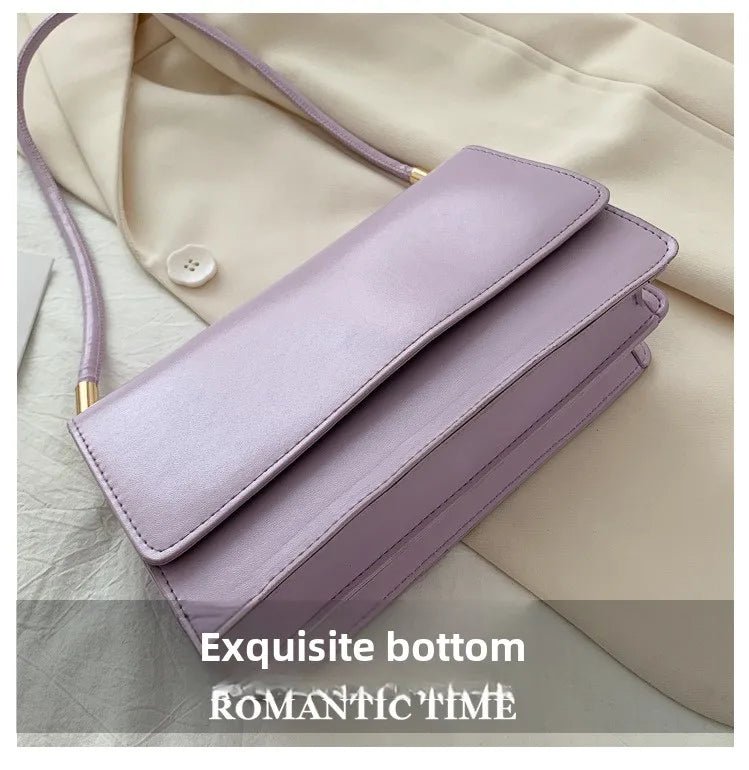 Sac Sous Les Bras Cuir PU Couleur Unie - Petit Carré Décontracté Femme - FoytiShop