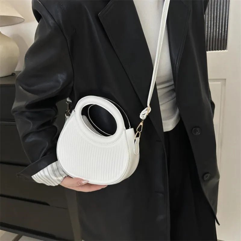 Sacs à bandoulière chics à rayures pour femmes, sac à main élégant en cuir synthétique - FoytiShop