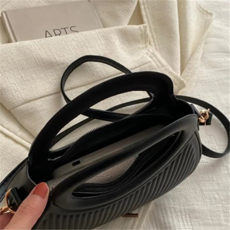 Sacs à bandoulière chics à rayures pour femmes, sac à main élégant en cuir synthétique - FoytiShop