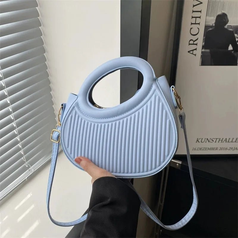 Sacs à bandoulière chics à rayures pour femmes, sac à main élégant en cuir synthétique - FoytiShop