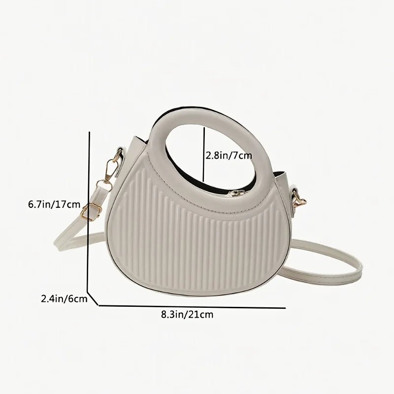 Sacs à bandoulière chics à rayures pour femmes, sac à main élégant en cuir synthétique - FoytiShop