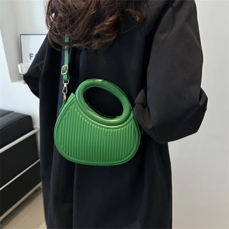 Sacs à bandoulière chics à rayures pour femmes, sac à main élégant en cuir synthétique - FoytiShop