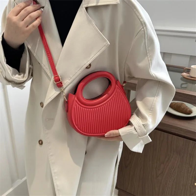 Sacs à bandoulière chics à rayures pour femmes, sac à main élégant en cuir synthétique - FoytiShop