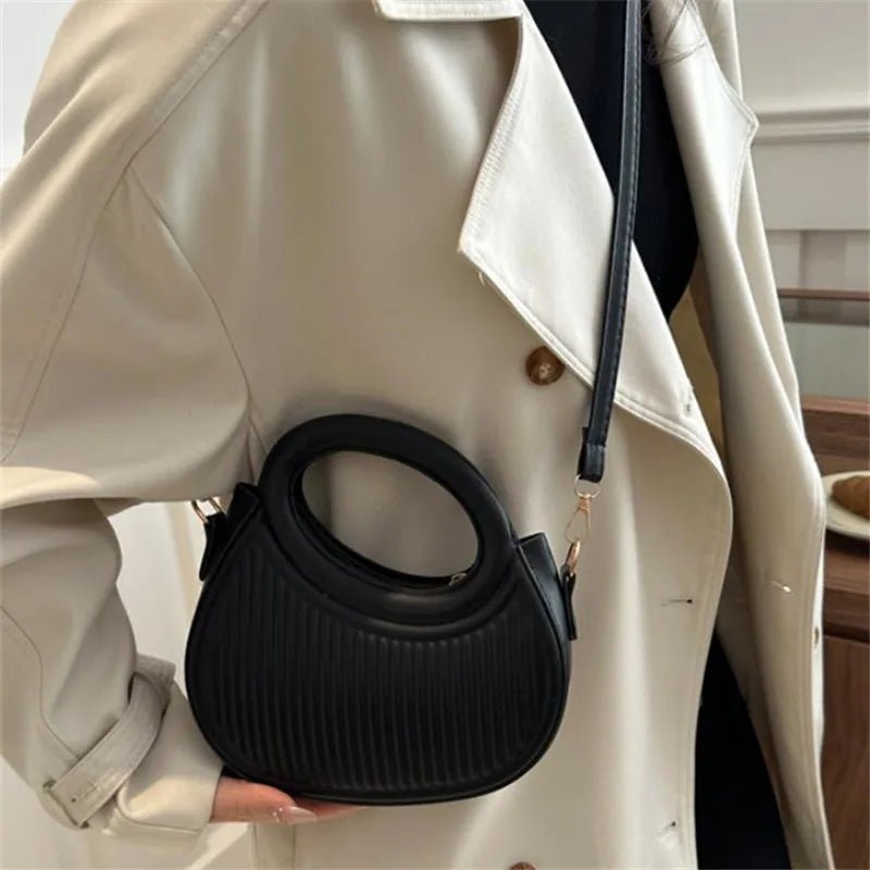 Sacs à bandoulière chics à rayures pour femmes, sac à main élégant en cuir synthétique - FoytiShop