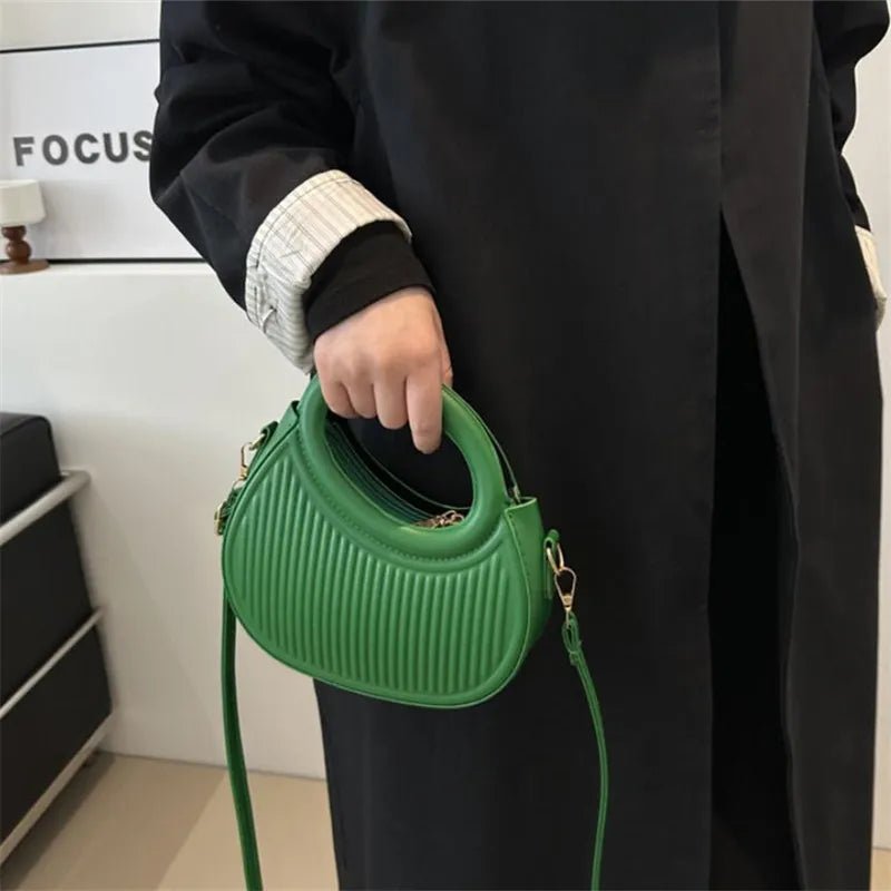 Sacs à bandoulière chics à rayures pour femmes, sac à main élégant en cuir synthétique - FoytiShop
