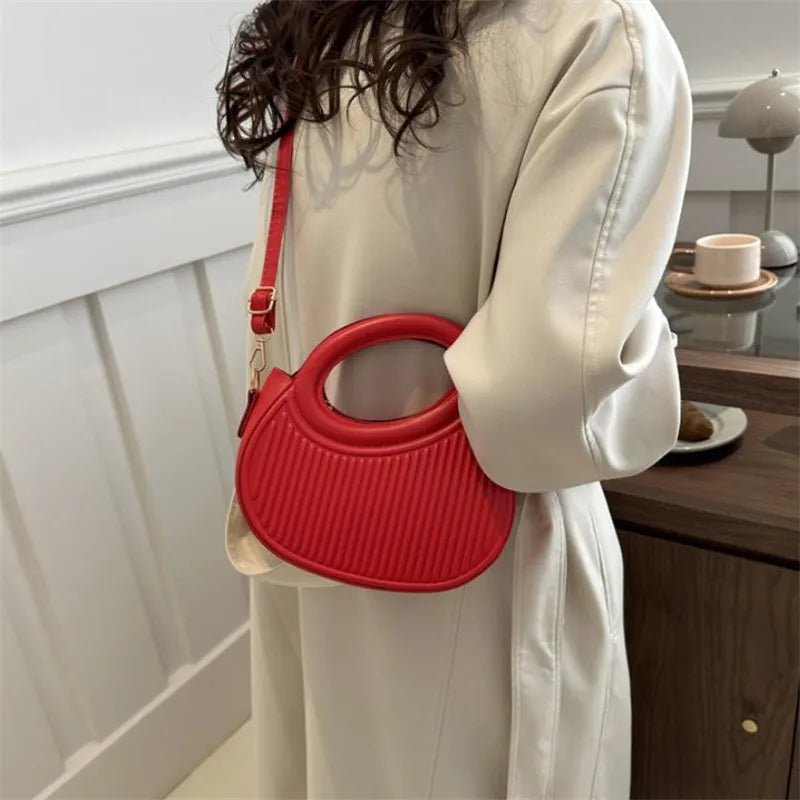 Sacs à bandoulière chics à rayures pour femmes, sac à main élégant en cuir synthétique - FoytiShop
