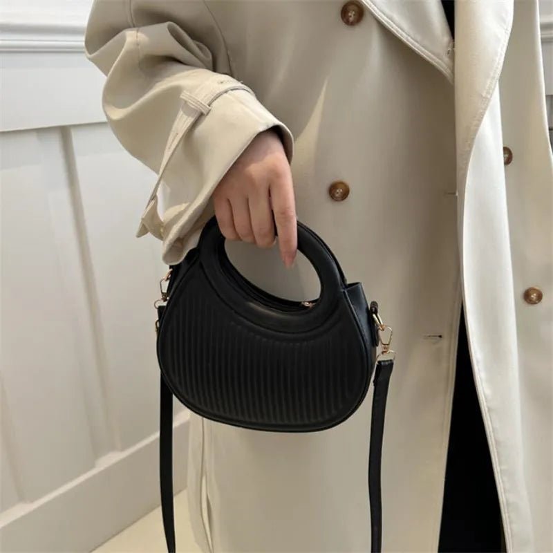 Sacs à bandoulière chics à rayures pour femmes, sac à main élégant en cuir synthétique - FoytiShop