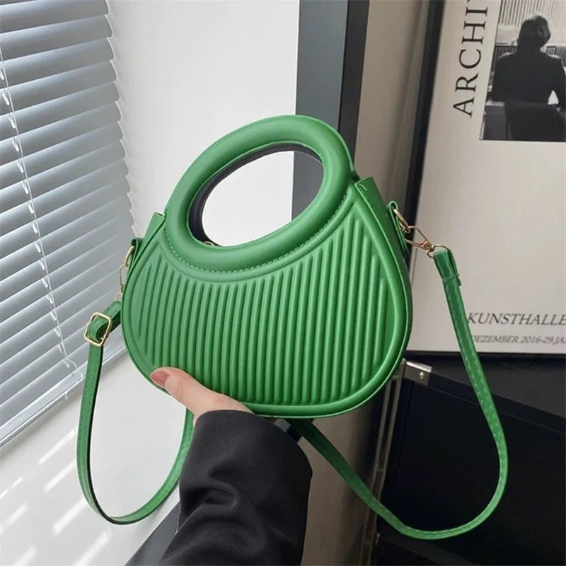 Sacs à bandoulière chics à rayures pour femmes, sac à main élégant en cuir synthétique - FoytiShop