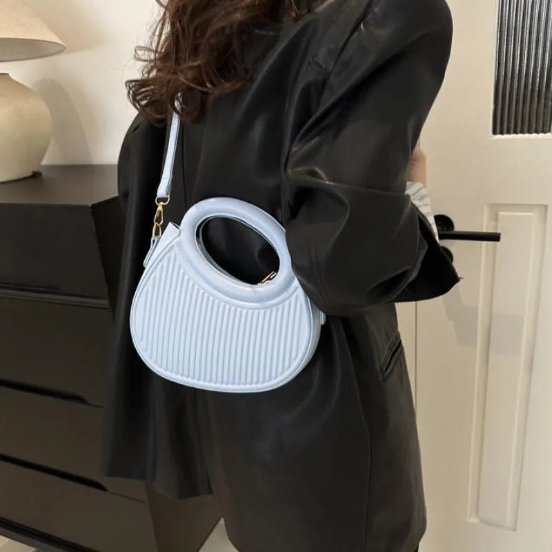 Sacs à bandoulière chics à rayures pour femmes, sac à main élégant en cuir synthétique - FoytiShop