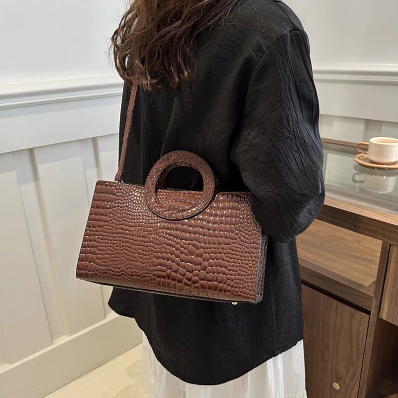 Sacs à main en cuir PU motif Crocodile pour femmes - FoytiShop