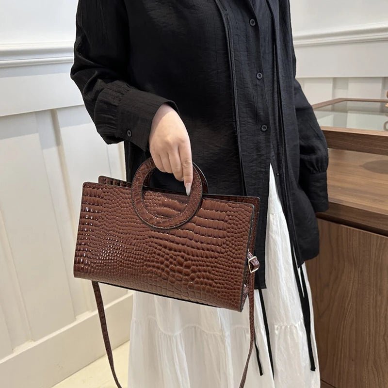 Sacs à main en cuir PU motif Crocodile pour femmes - FoytiShop