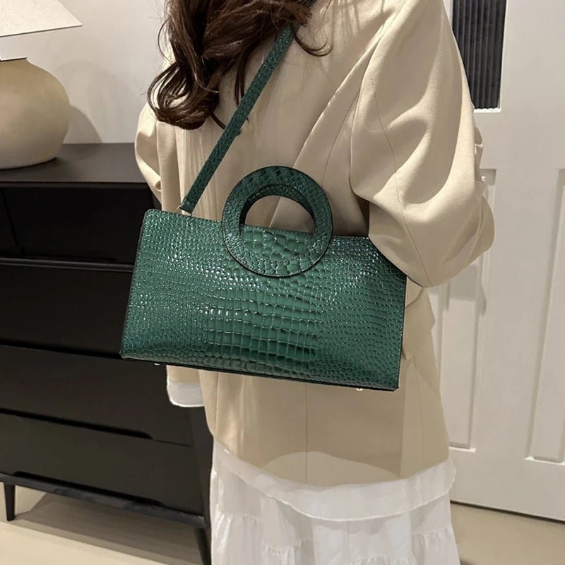 Sacs à main en cuir PU motif Crocodile pour femmes - FoytiShop