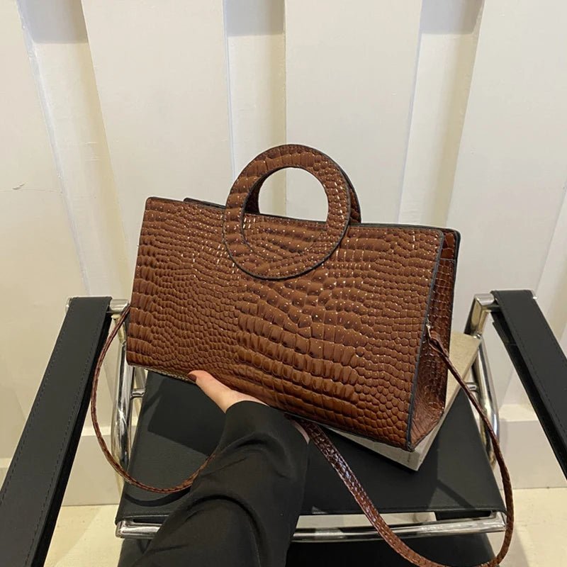 Sacs à main en cuir PU motif Crocodile pour femmes - FoytiShop