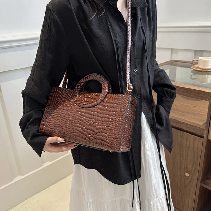 Sacs à main en cuir PU motif Crocodile pour femmes - FoytiShop