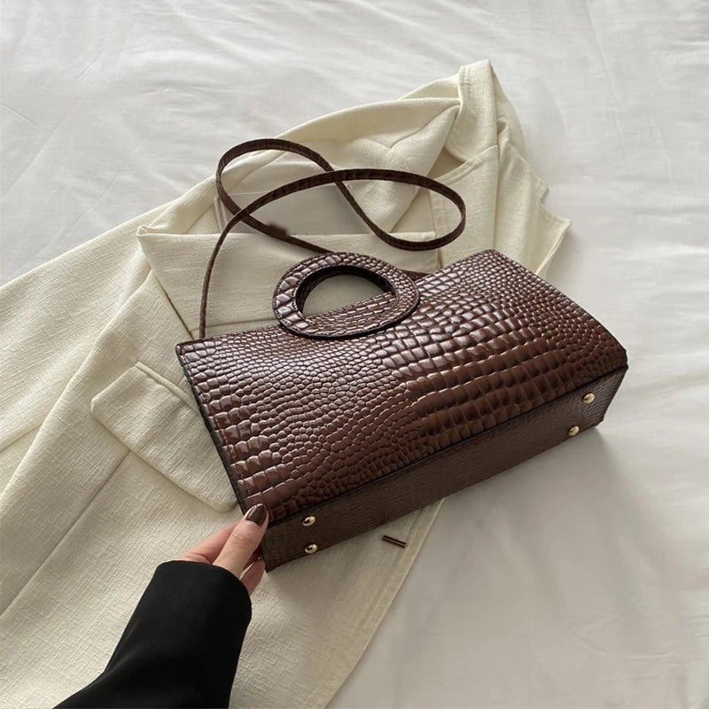 Sacs à main en cuir PU motif Crocodile pour femmes - FoytiShop