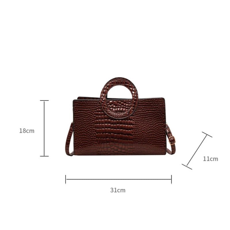 Sacs à main en cuir PU motif Crocodile pour femmes - FoytiShop