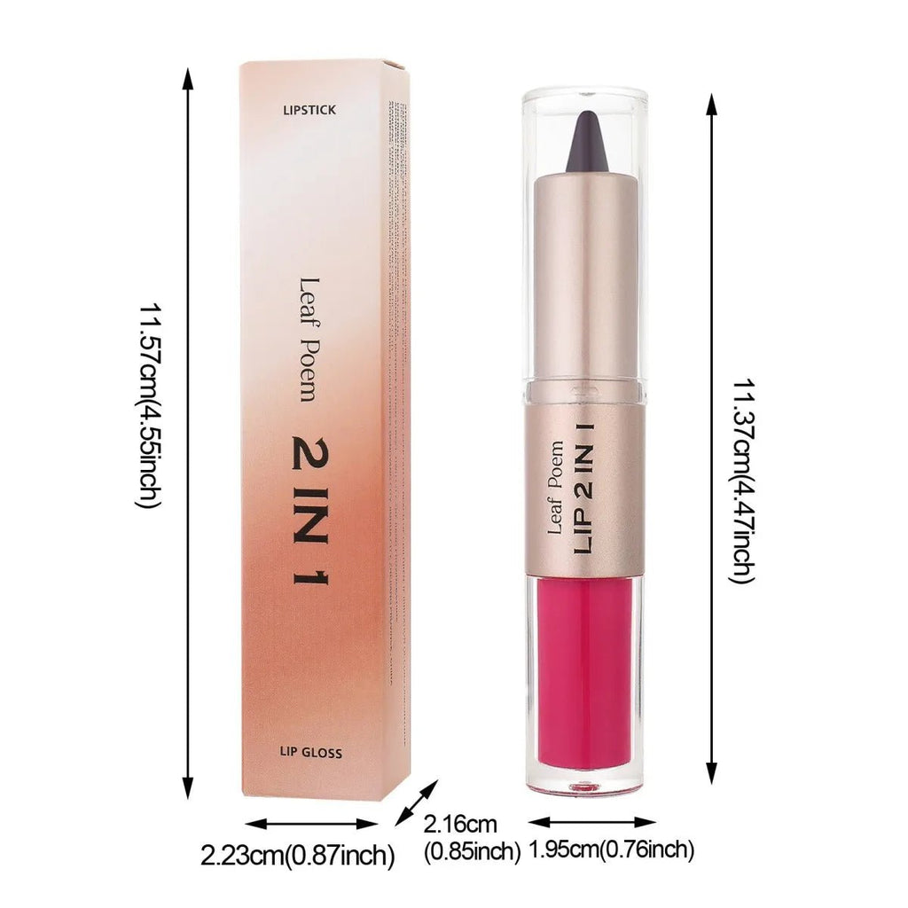 Stylo à Lèvres Dégradé 2 en 1 - Effet Ombré - FoytiShop