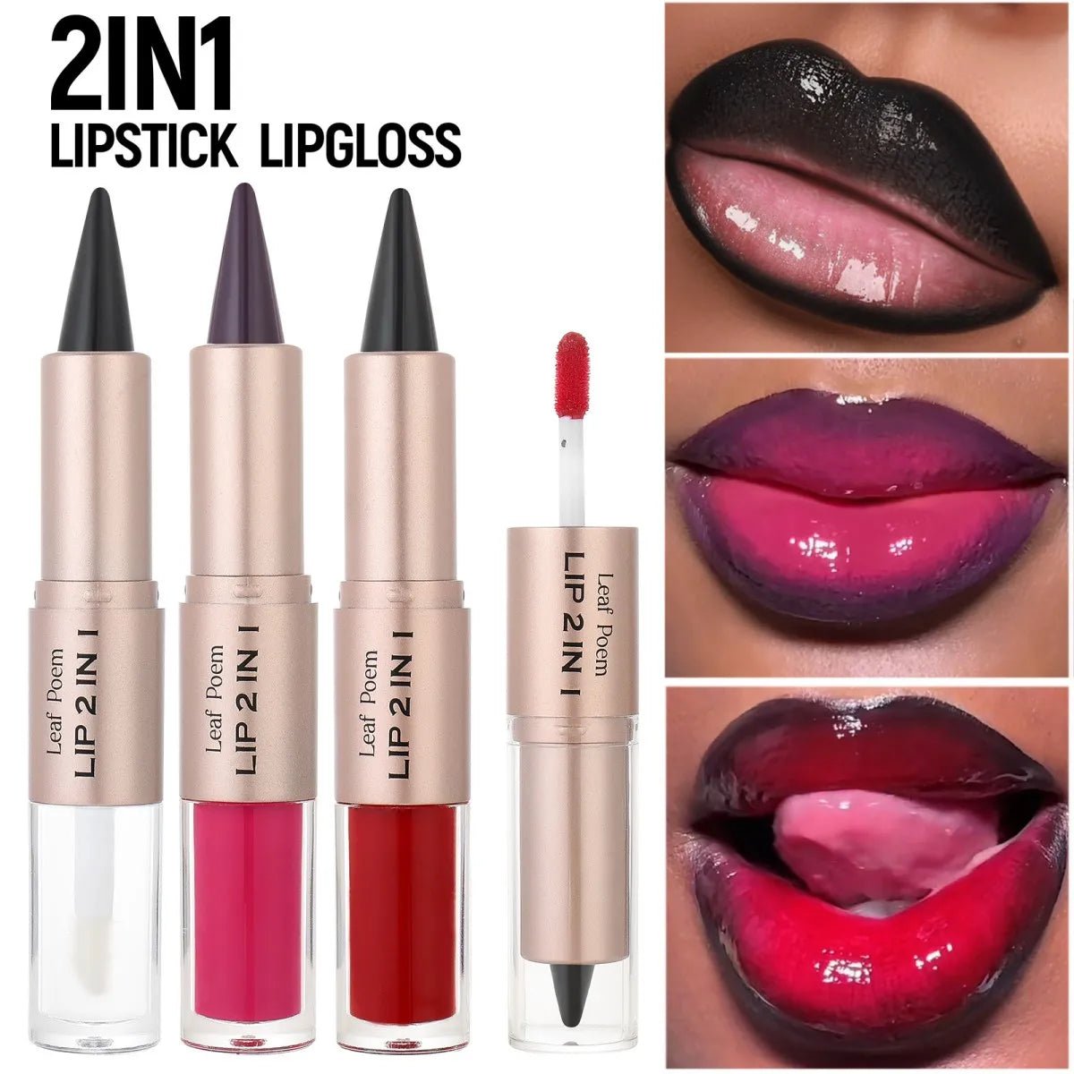 Stylo à Lèvres Dégradé 2 en 1 - Effet Ombré - FoytiShop
