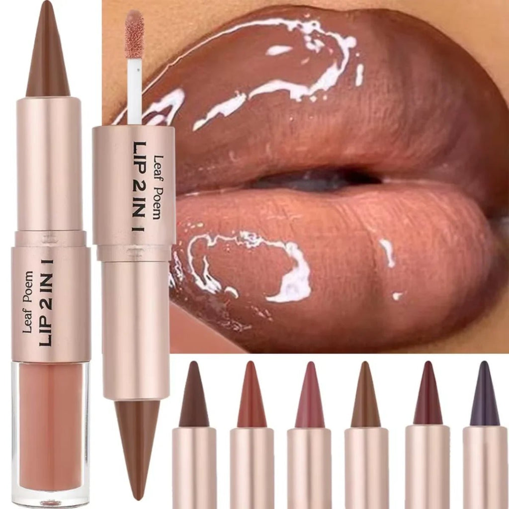Stylo à Lèvres Dégradé 2 en 1 - Effet Ombré - FoytiShop