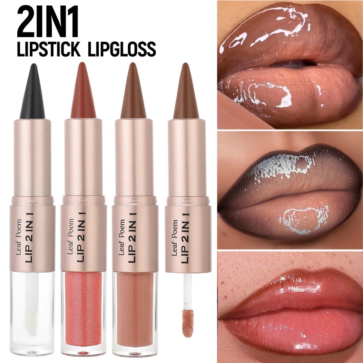 Stylo à Lèvres Dégradé 2 en 1 - Effet Ombré - FoytiShop
