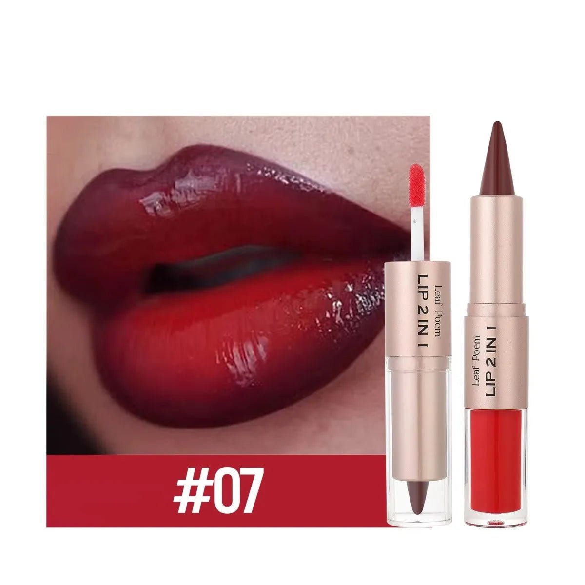 Stylo à Lèvres Dégradé 2 en 1 - Effet Ombré - FoytiShop