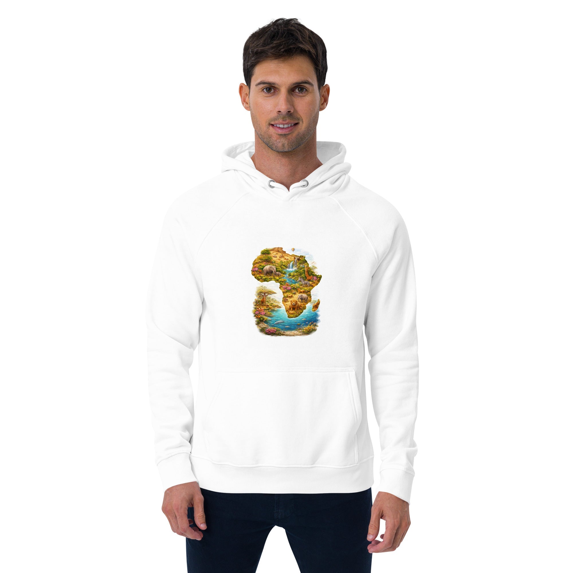Sweat à capuche écologique Raglan unisexe - FoytiShop