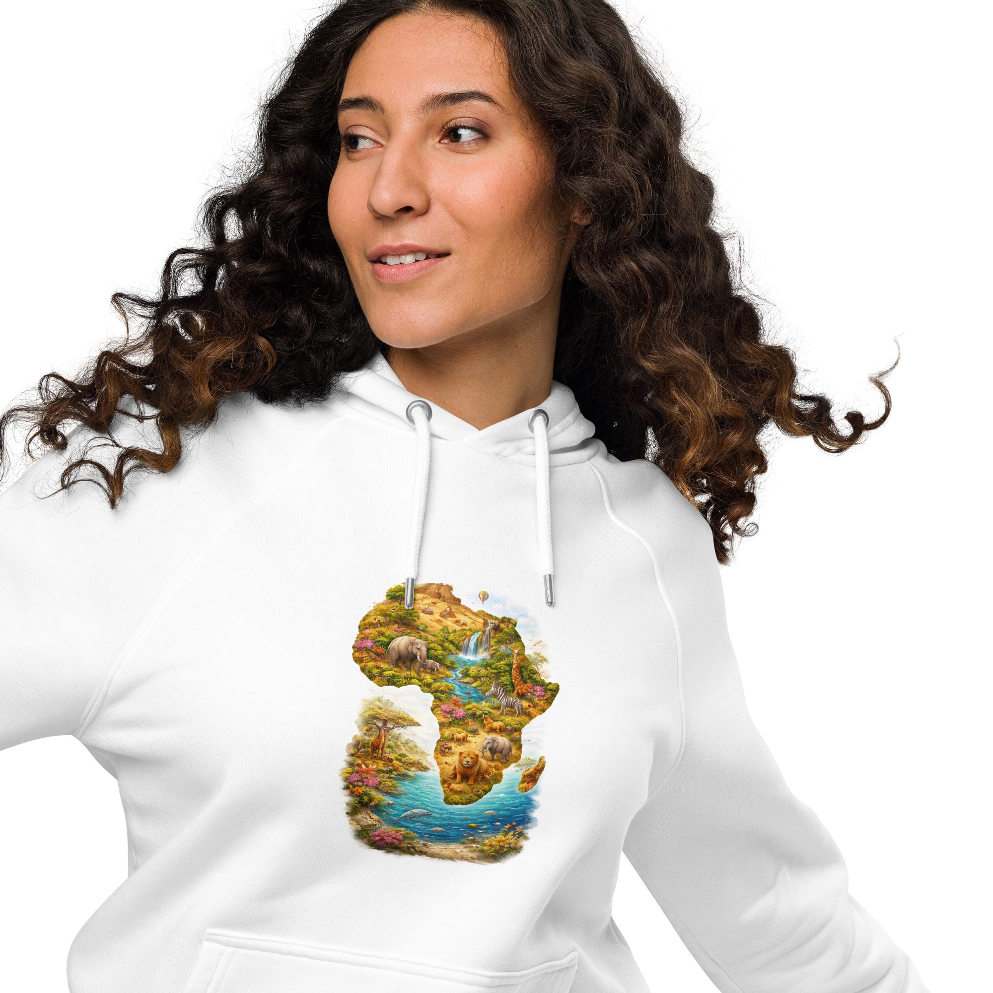 Sweat à capuche écologique Raglan unisexe - FoytiShop