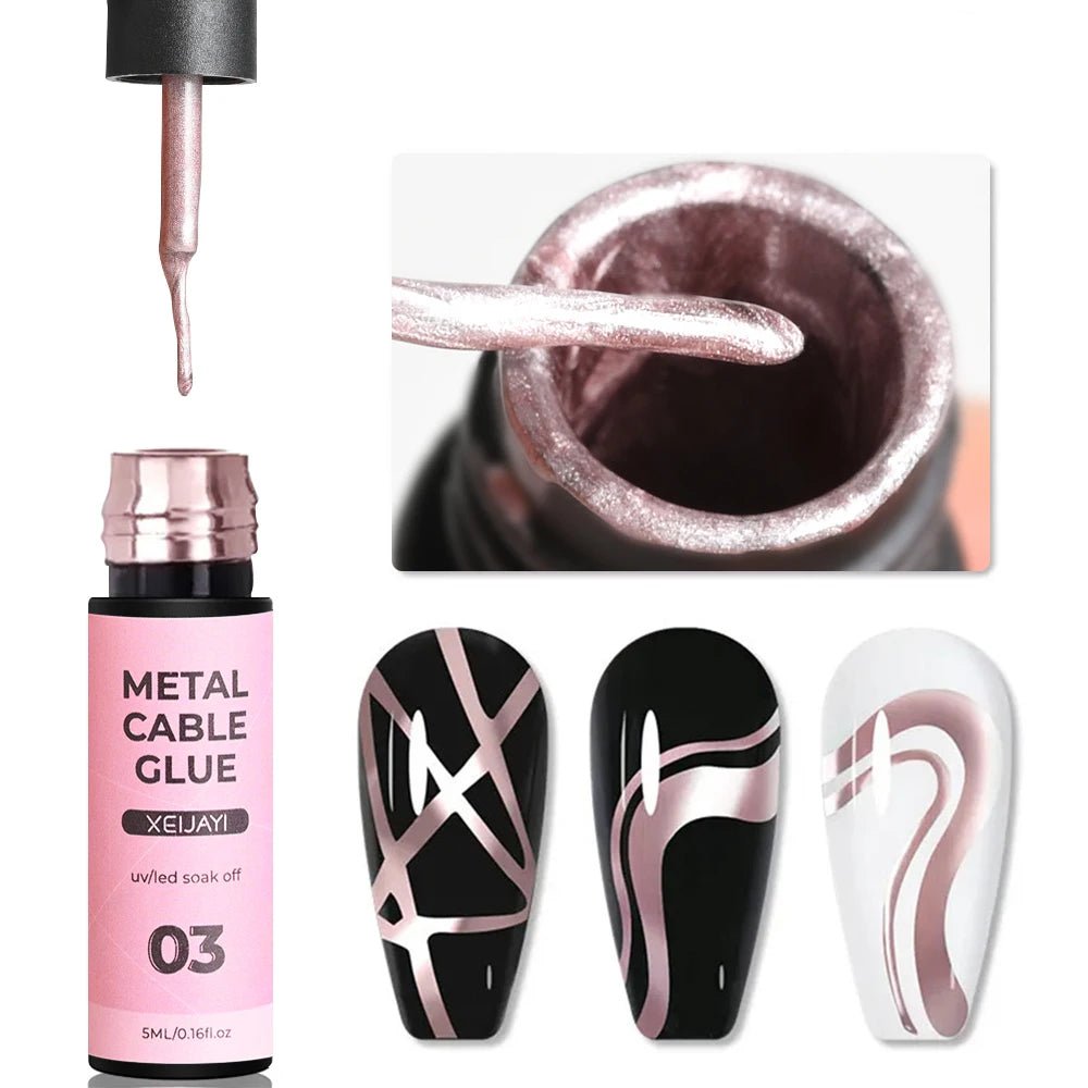 Vernis Gel Métallique Super Brillant - Effet Miroir - FoytiShop