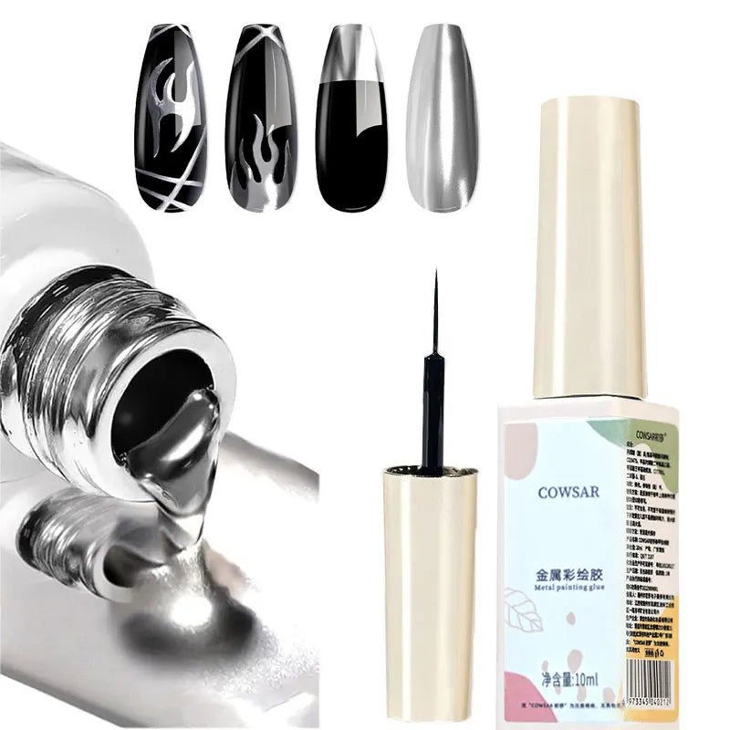 Vernis Gel Métallique Super Brillant - Effet Miroir - FoytiShop