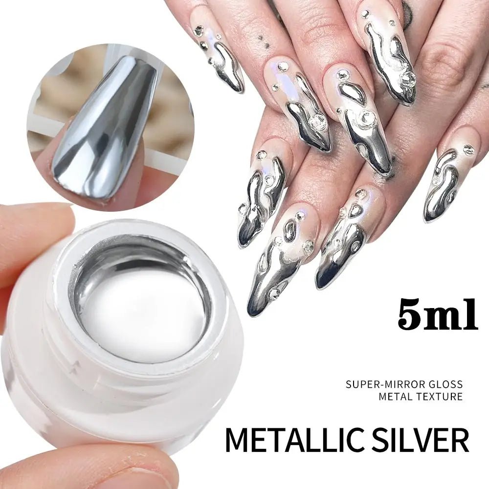 Vernis Gel Métallique Super Brillant - Effet Miroir - FoytiShop