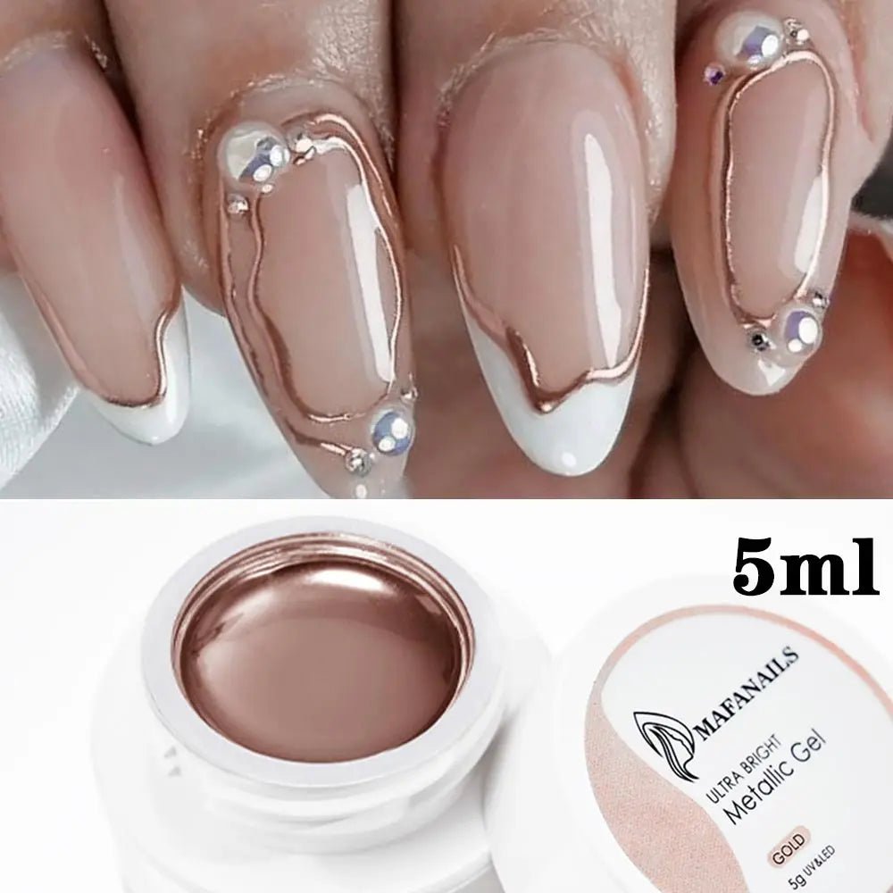 Vernis Gel Métallique Super Brillant - Effet Miroir - FoytiShop