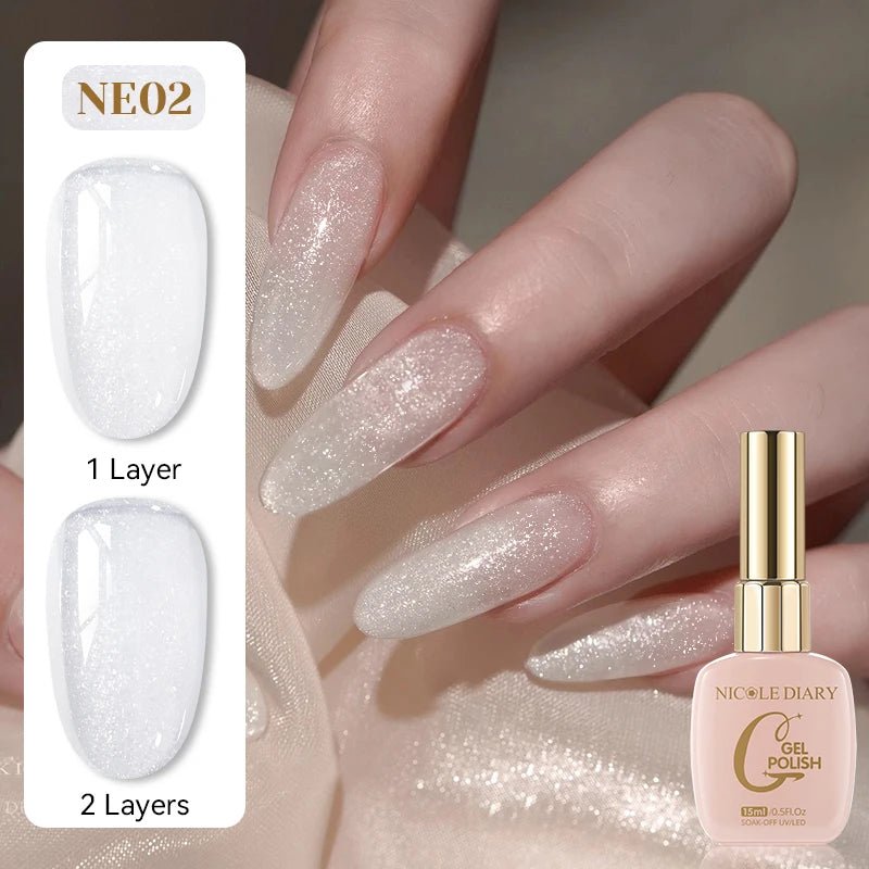 Vernis Gel Rose Gelée 15ml - Effet Translucide - FoytiShop