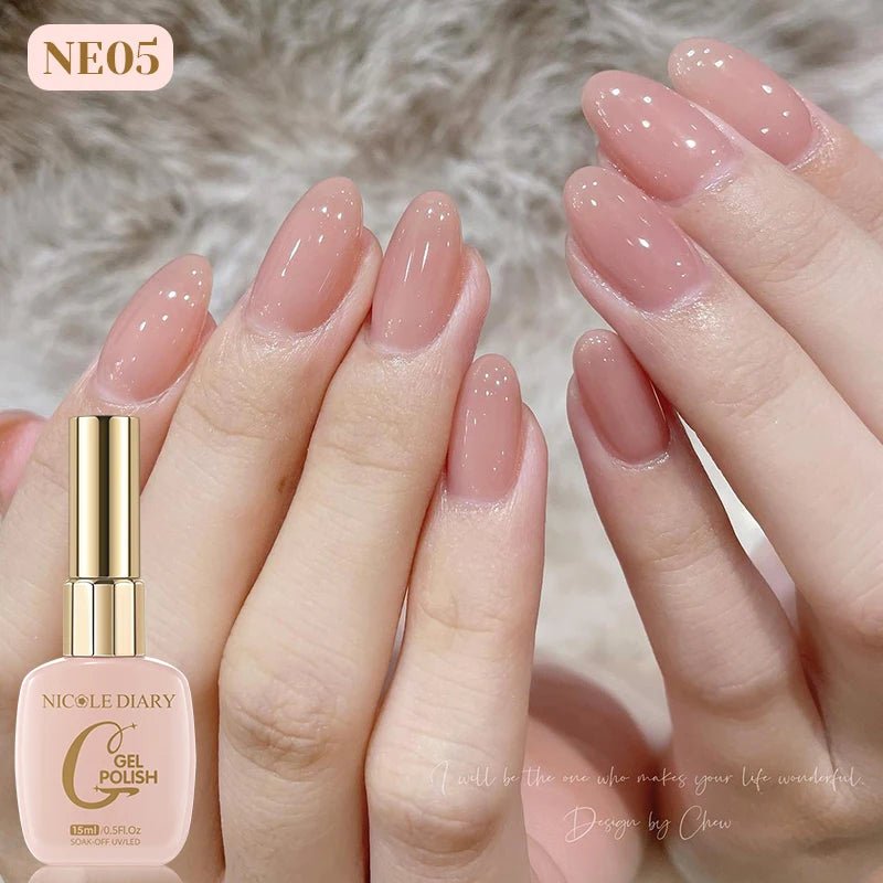 Vernis Gel Rose Gelée 15ml - Effet Translucide - FoytiShop
